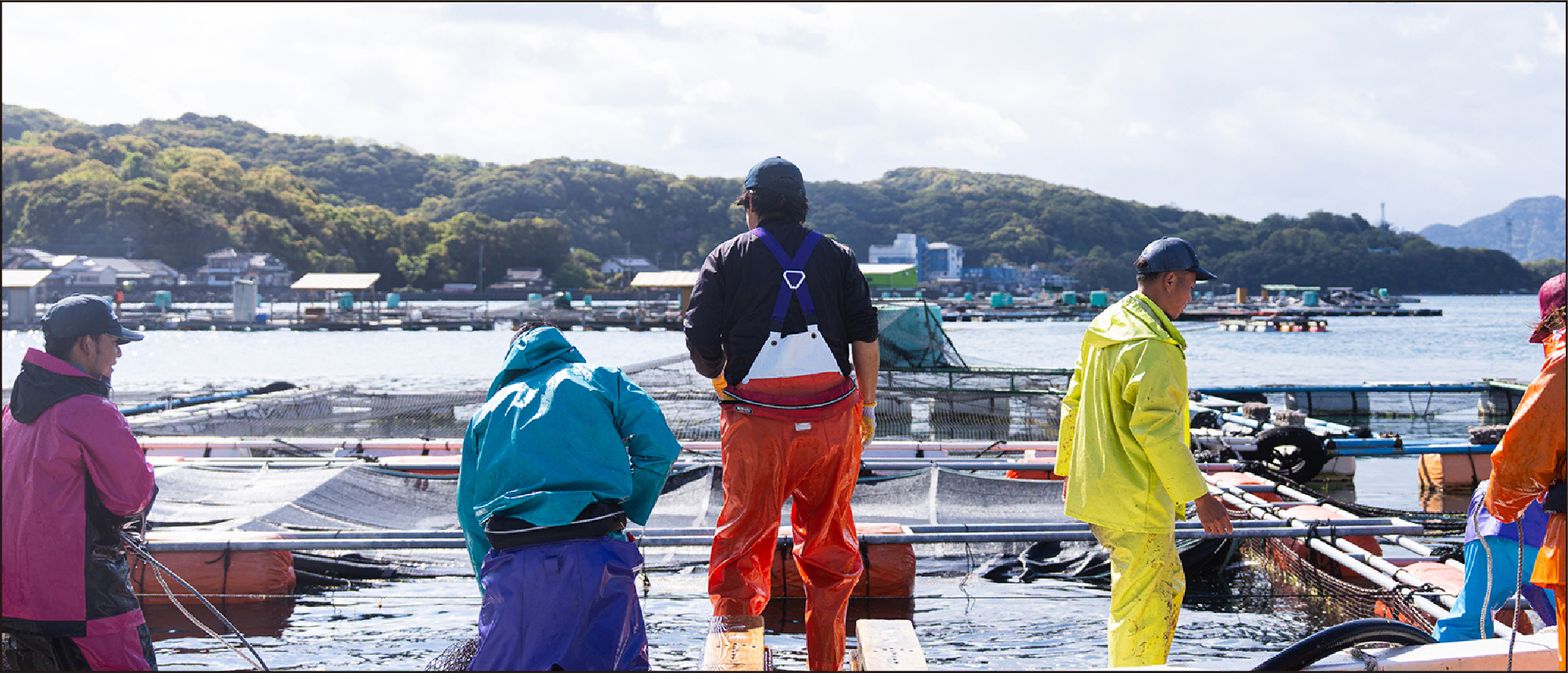 熊本県上天草市で魚類養殖を行う尾上水産